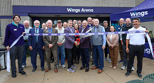 Wings Credit Union, City of Apple Valley celebrate community partnership at Wings Arena