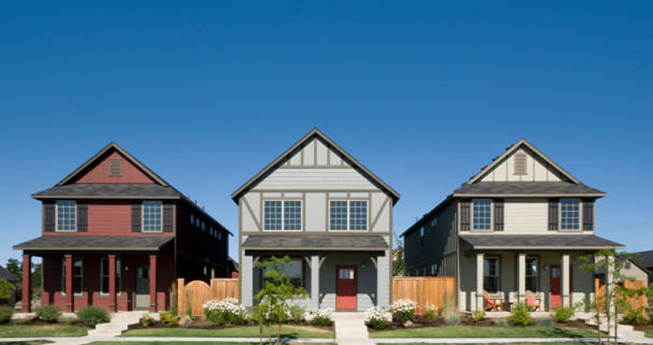 three houses